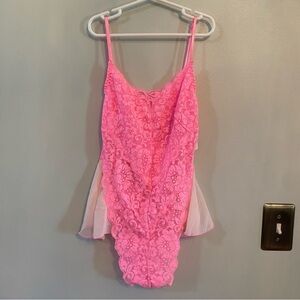 We Are Hah By Free People Maid To Wear Bodysuit hot pink small